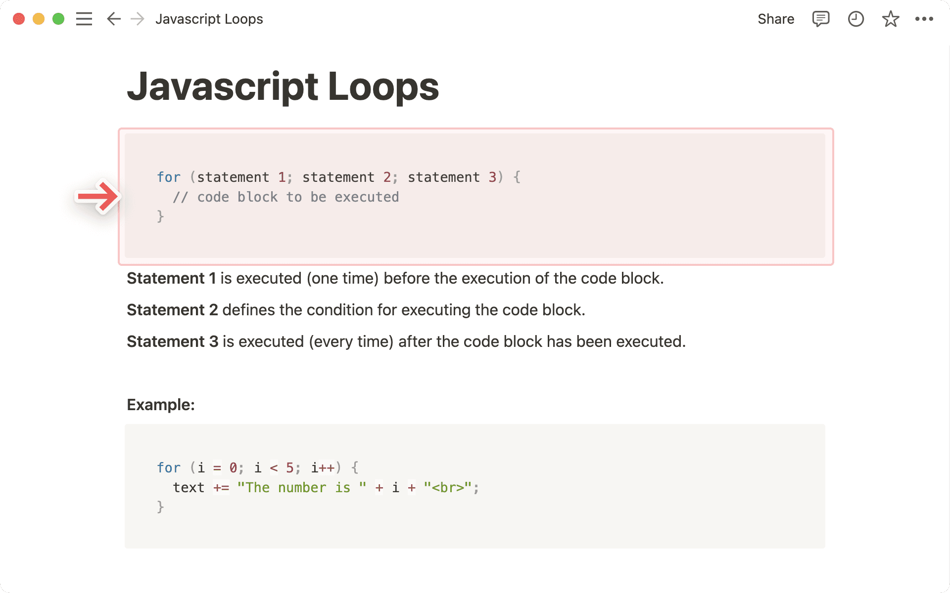 Code block